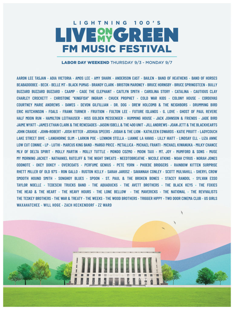Live On My Green 2021 FM Music Fest lineup poster