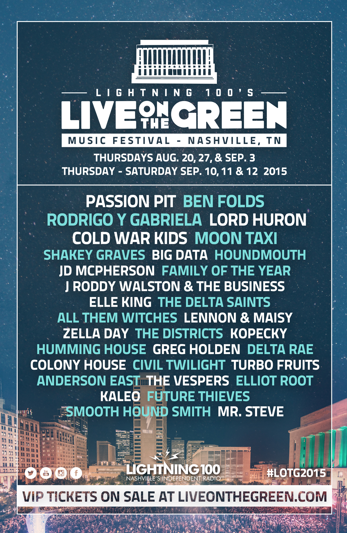 Past Artists - Live On The Green