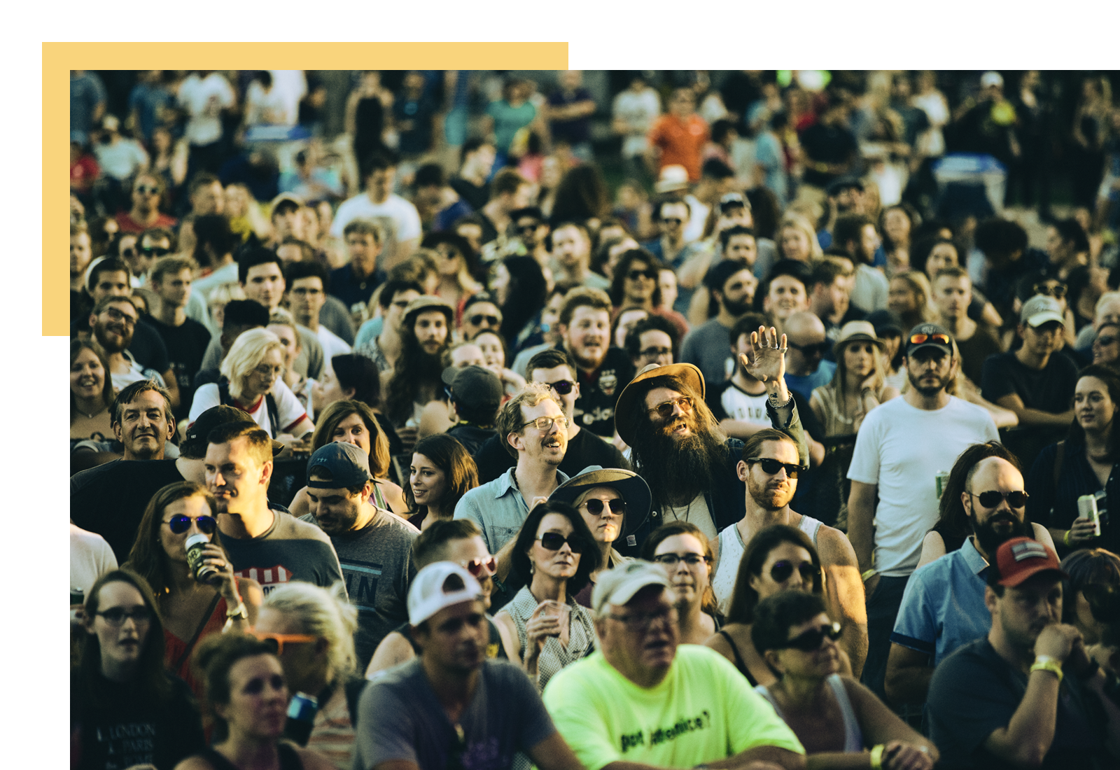 large crowds at Live On The Green